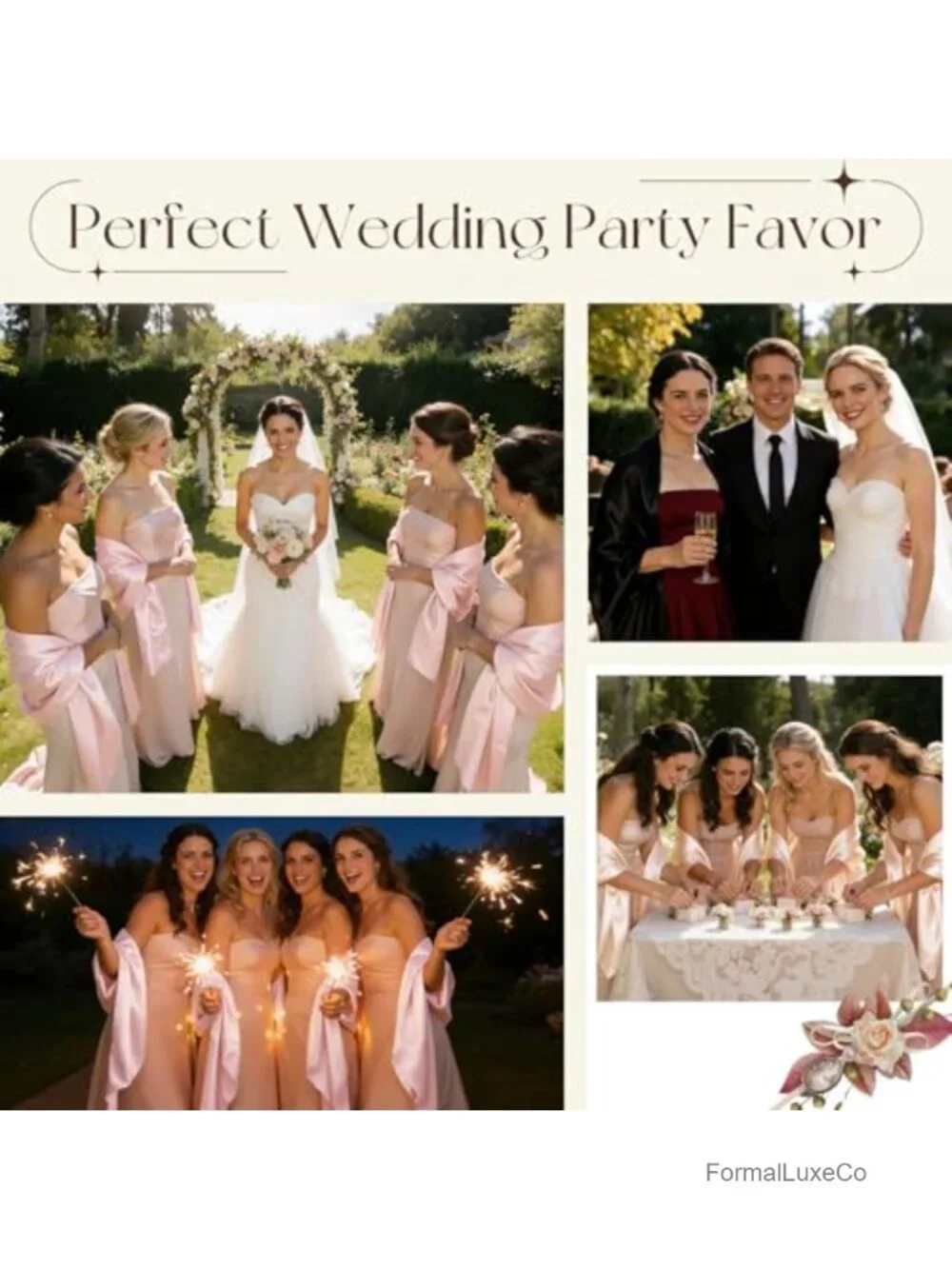 Oversized Rectangular Polyester Shawl Wrap for Evening Dresses & Bridal Party